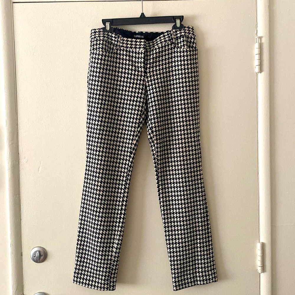 Express Houndstooth (Columnist) Pant 6r - image 1